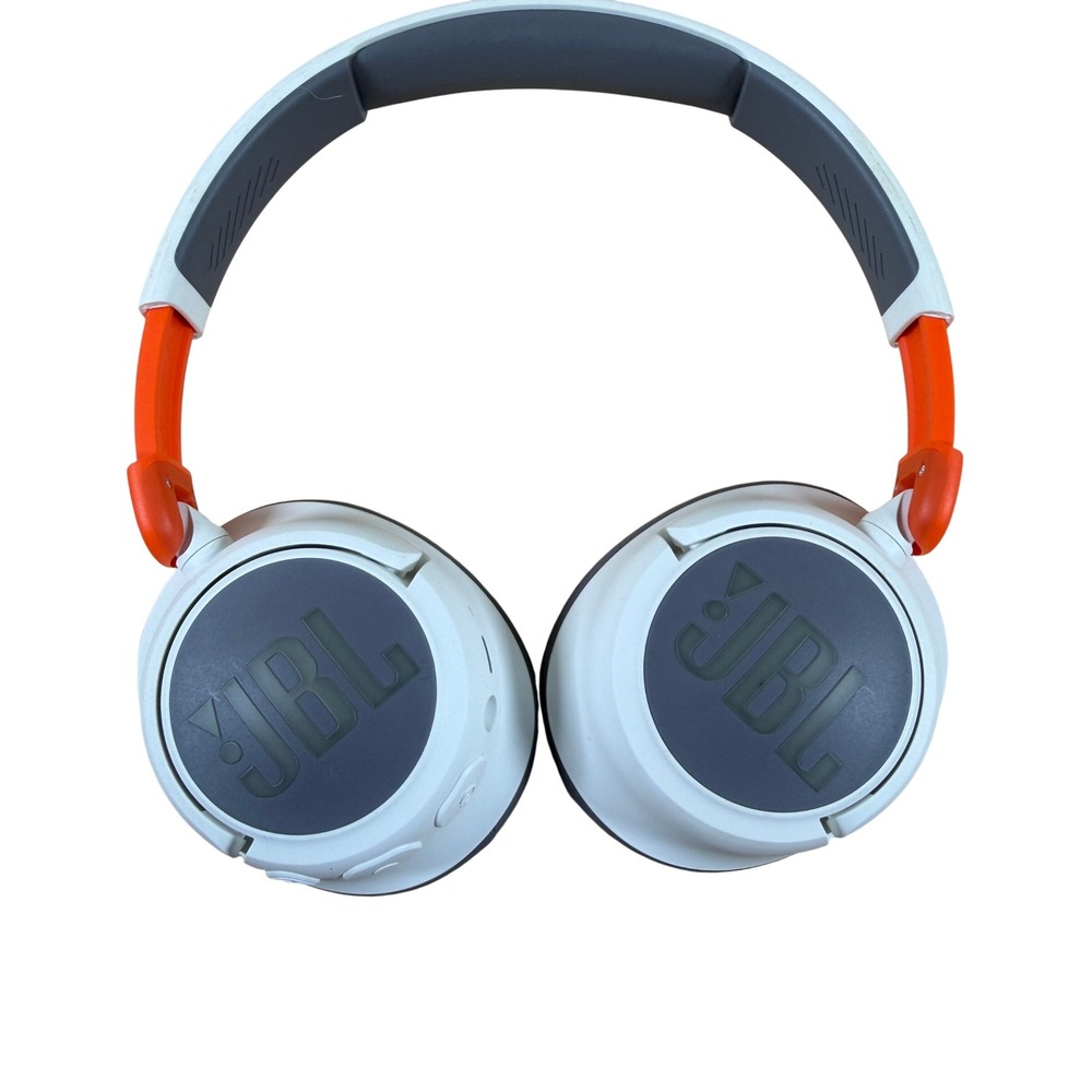 JBL JR 460NC Wireless Over-Ear Noise Cancelling Kids Headphones White Orange